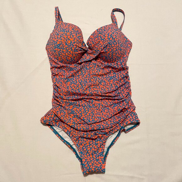 Moontide Wrap U/W Bathing Suit One Piece Womens Size 10 34F - Picture 1 of 10